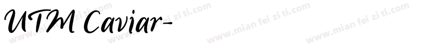 UTM Caviar字体转换